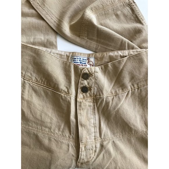 Free People Tan Wide-Leg Trousers - Picture 2 of 6